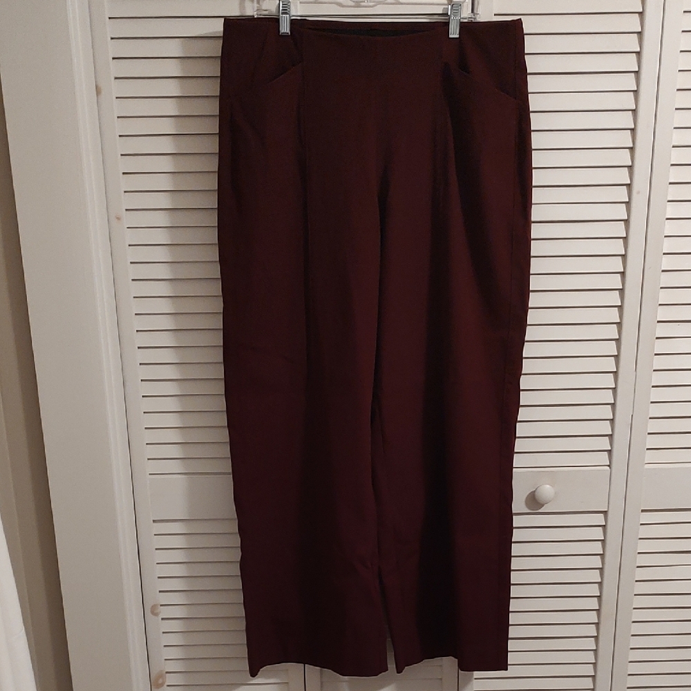 Old Navy (XLT) Wide-Leg Pants in Dark Burgundy
